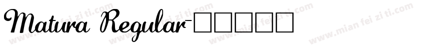 Matura Regular字体转换